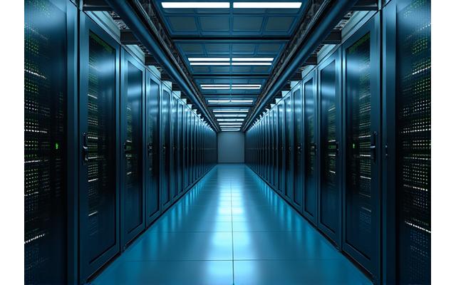 Serveurs informatiques dans un datacenter moderne, symbolisant un hébergement sécurisé en France