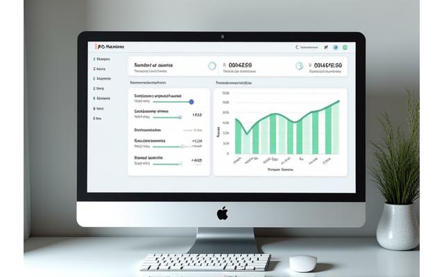Interface d'un calculateur de ROI interactif avec des sliders pour le nombre de clients et le temps de planification actuel. Des graphiques dynamiques affichent les projections d'économies de temps et d'augmentation de la satisfaction client sur 12 mois.