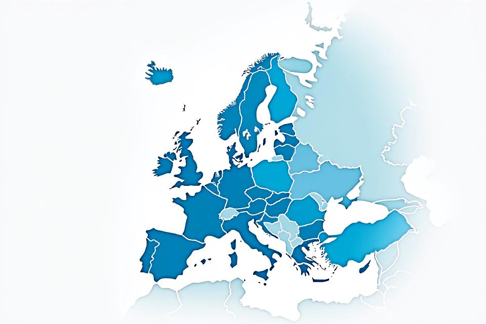 Carte interactive de l'Europe, montrant la densité des fournisseurs de voyage de Voile Étoile avec des points cliquables dans chaque pays et une légende de catégories.