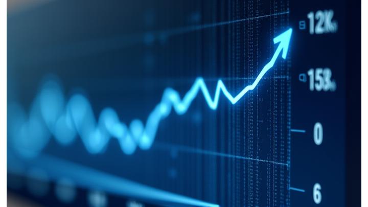 Graphiques prédictifs de la demande avec des intervalles de confiance et un algorithme d'IA reconnaissable en arrière-plan