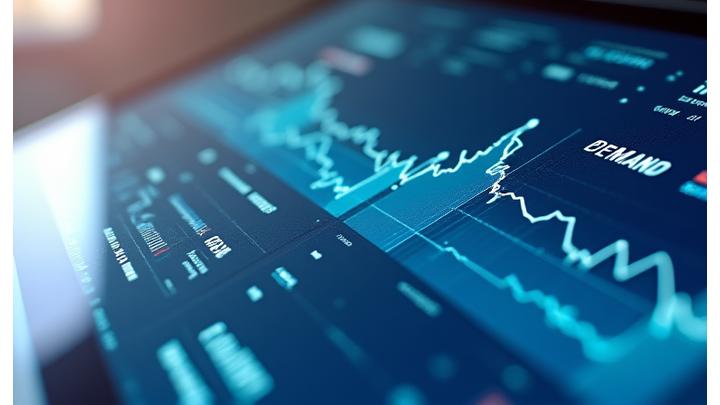 Capture d'écran d'un tableau de bord interactif de yield management montrant des prix en temps réel et des graphiques de demande